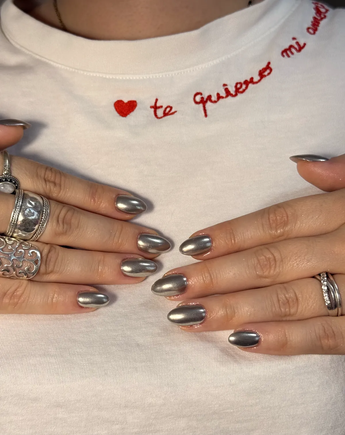 Vernis effet chrome argenté